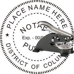 Notary Seal - Desk Top Style - Dist of Columbia NOTARY_DESK_TOP_DISTRICT_OF_COLUMBIA