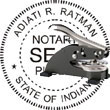 Notary Seal - Desk Top Style - Indiana NOTARY_DESK_TOP_INDIANA