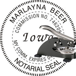 Notary Seal - Desk Top Style - Iowa NOTARY_DESK_TOP_IOWA
