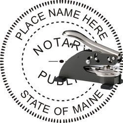 Notary Seal - Desk Top Style - Maine NOTARY_DESK_TOP_MAINE