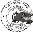 Notary Seal - Desk Top Style - Massachusetts NOTARY_DESK_TOP_MASSACHUSETTS