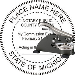 Notary Seal - Desk Top Style - Michigan NOTARY_DESK_TOP_MICHIGAN