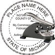 Notary Seal - Desk Top Style - Michigan NOTARY_DESK_TOP_MICHIGAN