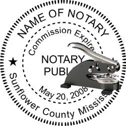 Notary Seal - Desk Top Style - Mississippi NOTARY_DESK_TOP_MISSISSIPPI