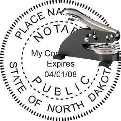 Notary Seal - Desk Top Style - North Dakota NOTARY_DESK_TOP_NORTH_DAKOTA