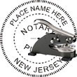 Notary Seal - Desk Top Style - New Jersey NOTARY_DESK_TOP_NEW_JERSEY