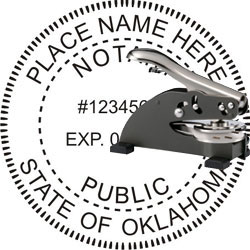 Notary Seal - Desk Top Style - Oklahoma NOTARY_DESK_TOP_OKLAHOMA