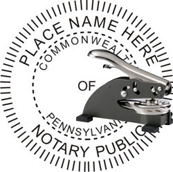 Notary Seal - Desk Top Style - Pennsylvania NOTARY_DESK_TOP_PENNSYLVANIA