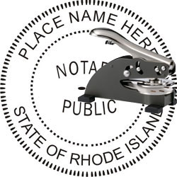 Notary Seal - Desk Top Style - Rhode Island NOTARY_DESK_TOP_RHODE_ISLAND