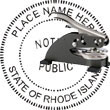 Notary Seal - Desk Top Style - Rhode Island NOTARY_DESK_TOP_RHODE_ISLAND