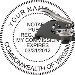 Notary Seal - Desk Top Style - Virginia NOTARY_DESK_TOP_VIRGINIA