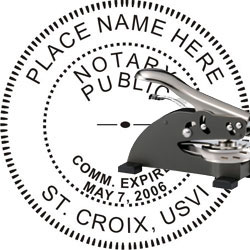 Notary Seal - Desk Top Style - Virgin Islands NOTARY_DESK_TOP_VIRGIN_ISLANDS