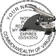 Notary Seal - Desk Top Style - Virginia NOTARY_DESK_TOP_VIRGINIA