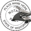 Notary Seal - Desk Top Style - Wisconsin NOTARY_DESK_TOP_WISCONSIN