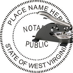 Notary Seal - Desk Top Style - West Virginia NOTARY_DESK_TOP_WEST_VIRGINIA