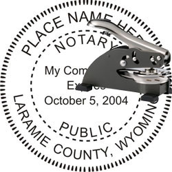 Notary Seal - Desk Top Style - Wyoming NOTARY_DESK_TOP_WYOMING