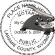 Notary Seal - Desk Top Style - Wyoming NOTARY_DESK_TOP_WYOMING