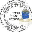 Engineer Seal - Pre Inked Stamp - Arizona ENGINEER_STAMP_PRE_INKED_ARIZONA
