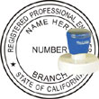Engineer Seal - Pre Inked Stamp - California ENGINEER_STAMP_PRE_INKED_CALIFORNIA