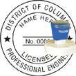 Engineer Seal - Pre Inked Stamp - Dist of Columbia ENGINEER_STAMP_PRE_INKED_DISTRICT_OF_COLUMBIA