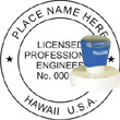 Engineer Seal - Pre Inked Stamp - Hawaii ENGINEER_STAMP_PRE_INKED_HAWAII