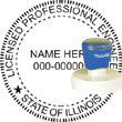 Engineer Seal - Pre Inked Stamp - Illinois ENGINEER_STAMP_PRE_INKED_ILLINOIS