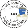 Engineer Seal - Pre Inked Stamp - Kansas ENGINEER_STAMP_PRE_INKED_KANSAS