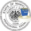 Engineer Seal - Pre Inked Stamp - Maryland ENGINEER_STAMP_PRE_INKED_MARYLAND