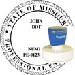 Engineer Seal - Pre Inked Stamp - Missouri ENGINEER_STAMP_PRE_INKED_MISSOURI