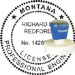Engineer Seal - Pre Inked Stamp - Montana ENGINEER_STAMP_PRE_INKED_MONTANA