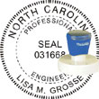 Engineer Seal - Pre Inked Stamp - North Carolina ENGINEER_STAMP_PRE_INKED_NORTH_CAROLINA