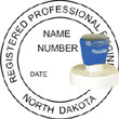 Engineer Seal - Pre Inked Stamp - North Dakota ENGINEER_STAMP_PRE_INKED_NORTH_DAKOTA