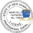 Engineer Seal - Pre Inked Stamp - New Hampshire ENGINEER_STAMP_PRE_INKED_NEW_HAMPSHIRE