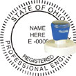 Engineer Seal - Pre Inked Stamp - Ohio ENGINEER_STAMP_PRE_INKED_OHIO