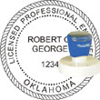 Engineer Seal - Pre Inked Stamp - Oklahoma ENGINEER_STAMP_PRE_INKED_OKLAHOMA