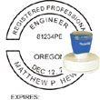Engineer Seal - Pre Inked Stamp - Oregon ENGINEER_STAMP_PRE_INKED_OREGON
