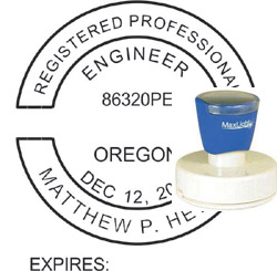 Engineer Seal - Pre Inked Stamp - Oregon ENGINEER_STAMP_PRE_INKED_OREGON