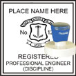 Engineer Seal - Pre Inked Stamp - Rhode Island ENGINEER_STAMP_PRE_INKED_RHODE_ISLAND