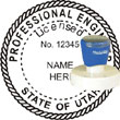 Engineer Seal - Pre Inked Stamp - Utah ENGINEER_STAMP_PRE_INKED_UTAH