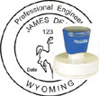 Engineer Seal - Pre Inked Stamp - Wyoming ENGINEER_STAMP_PRE_INKED_WYOMING