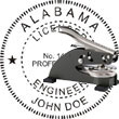 Engineer Seal - Desk Top Style - Alabama ENGINEER_DESK_TOP_ALABAMA