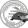 Engineer Seal - Desk Top Style - Arizona ENGINEER_DESK_TOP_ARIZONA