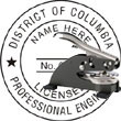 Engineer Seal - Desk Top Style - Dist of Columbia ENGINEER_DESK_TOP_DISTRICT_OF_COLUMBIA