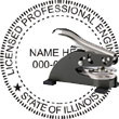 Engineer Seal - Desk Top Style - Illinois ENGINEER_DESK_TOP_ILLINOIS