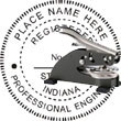 Engineer Seal - Desk Top Style - Indiana ENGINEER_DESK_TOP_INDIANA