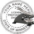 Engineer Seal - Desk Top Style - Minnesota ENGINEER_DESK_TOP_MINNESOTA