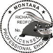 Engineer Seal - Desk Top Style - Montana ENGINEER_DESK_TOP_MONTANA
