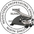 Engineer Seal - Desk Top Style - North Dakota ENGINEER_DESK_TOP_NORTH_DAKOTA
