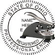 Engineer Seal - Desk Top Style - Ohio ENGINEER_DESK_TOP_OHIO