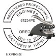 Engineer Seal - Desk Top Style - Oregon ENGINEER_DESK_TOP_OREGON
